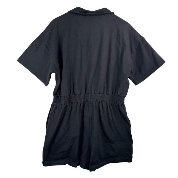 Sweaty Betty Henley Romper Playsuit Shorts black athleisure XL - Picture 3 of 8